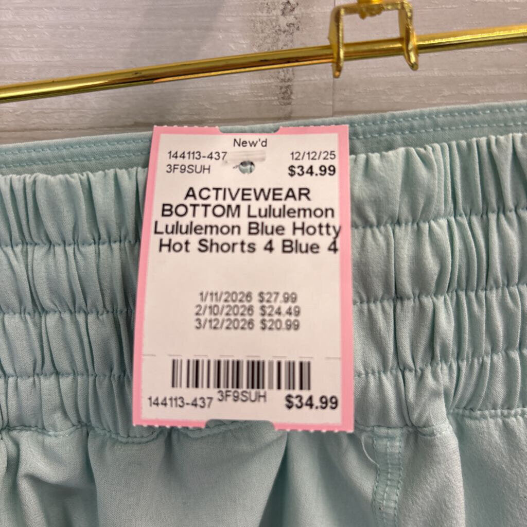 Lululemon Blue Hotty Hot Shorts 4