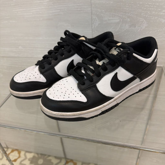 Nike Black/ White Dunk Low Retro Sneakers 8