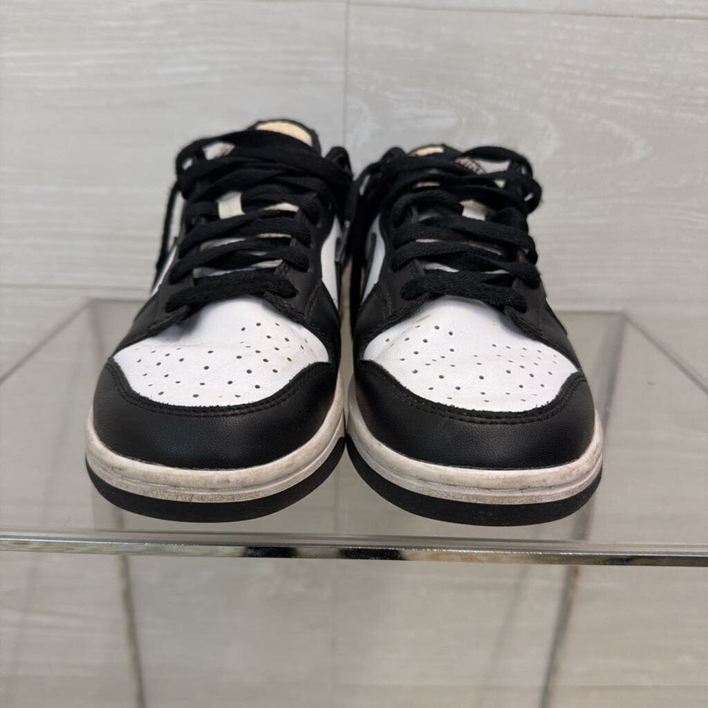 Nike Black/ White Dunk Low Retro Sneakers 8