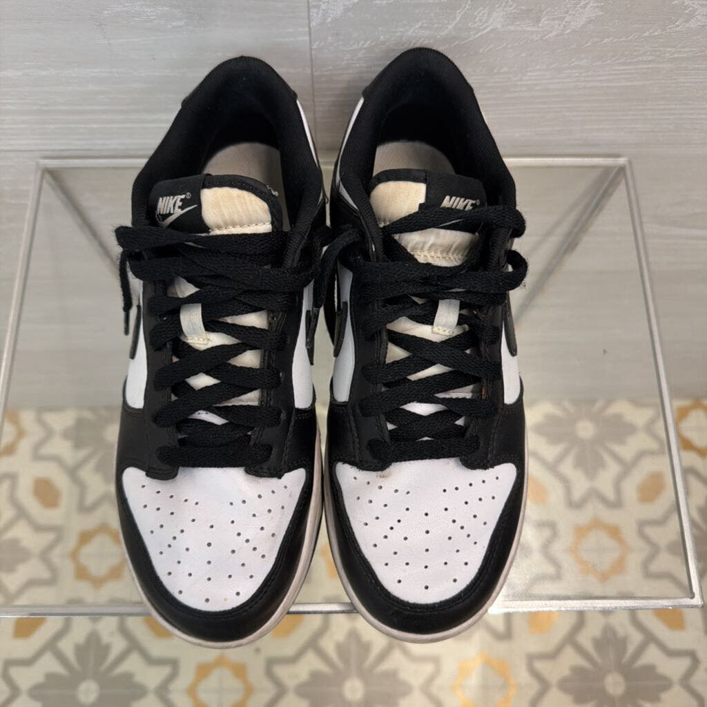 Nike Black/ White Dunk Low Retro Sneakers 8