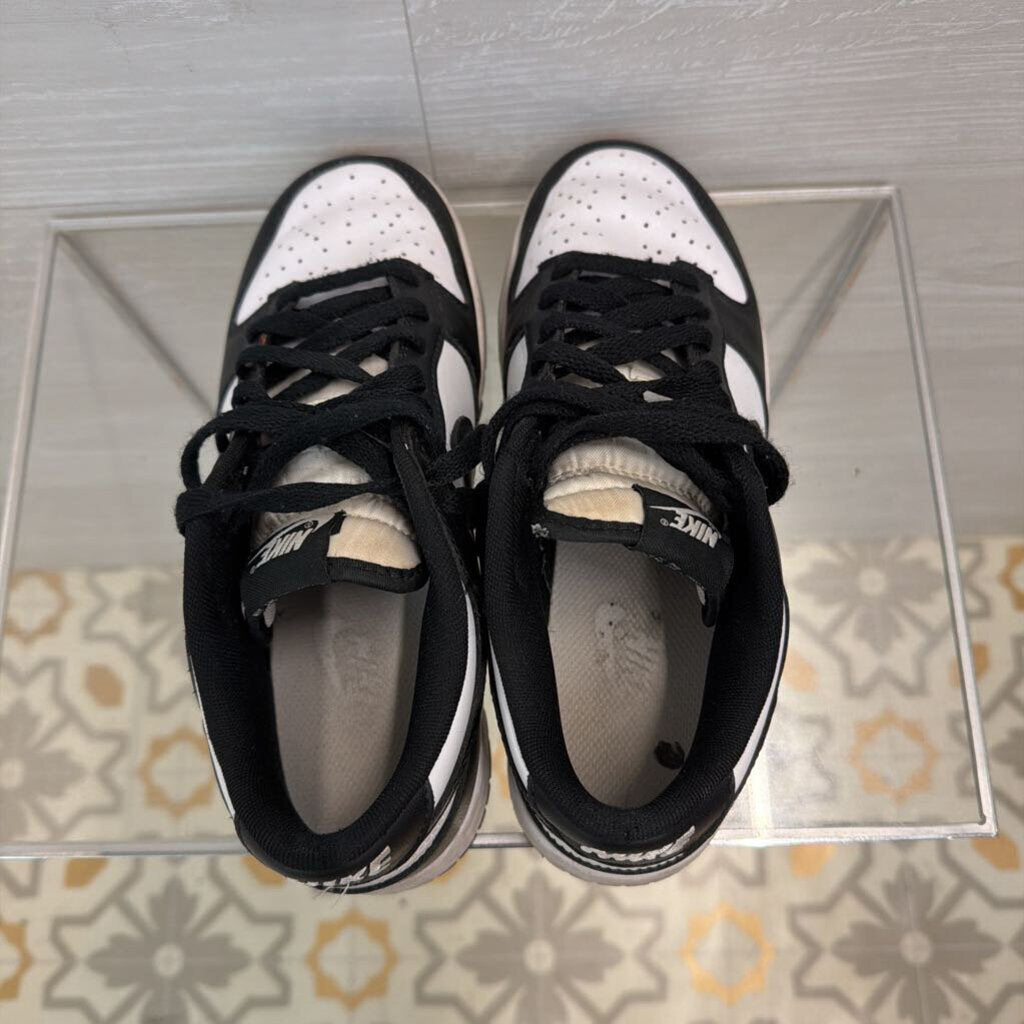 Nike Black/ White Dunk Low Retro Sneakers 8