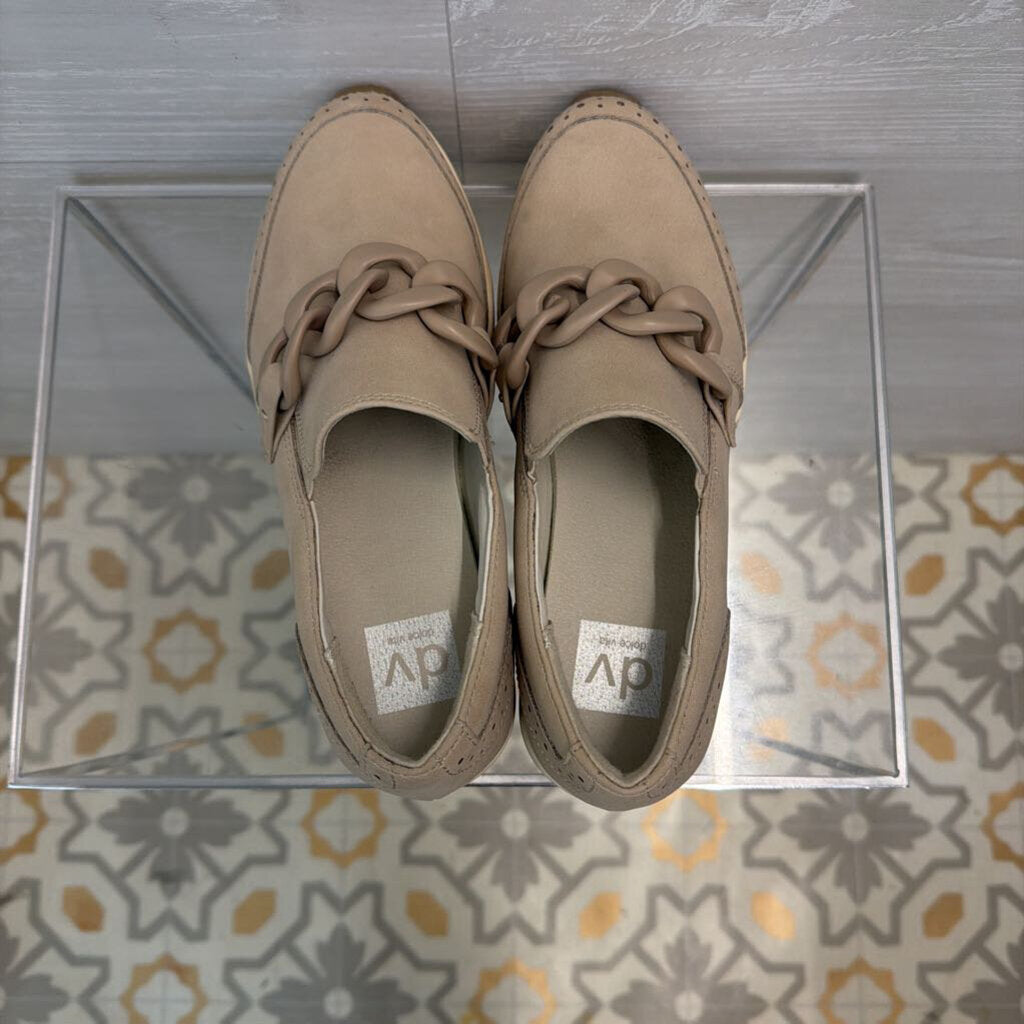 Dolce Vita Beige Jhenee Platform Slip On Loafer Sneakers 7.5
