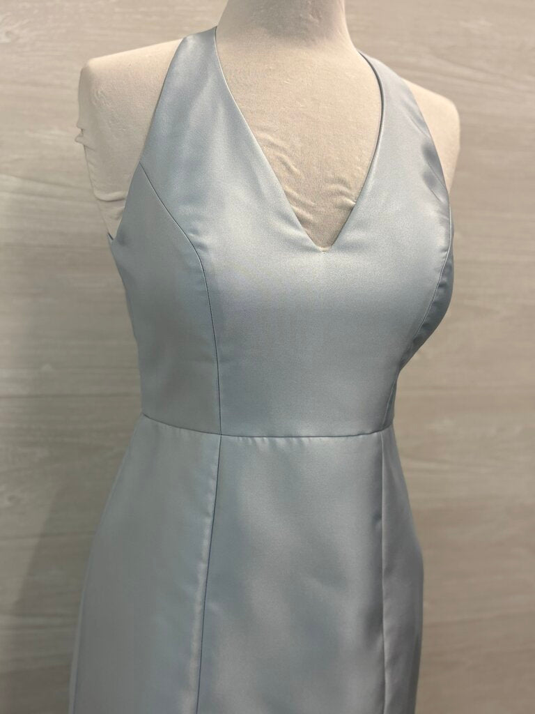 Alfred Sung D761 High Neck Satin Formal Dress 6