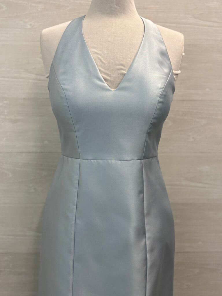 Alfred Sung D761 High Neck Satin Formal Dress 6