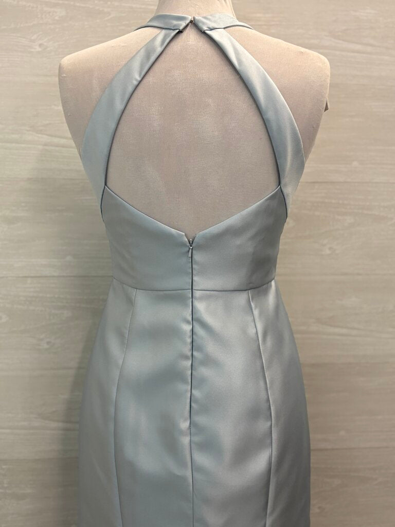 Alfred Sung D761 High Neck Satin Formal Dress 6