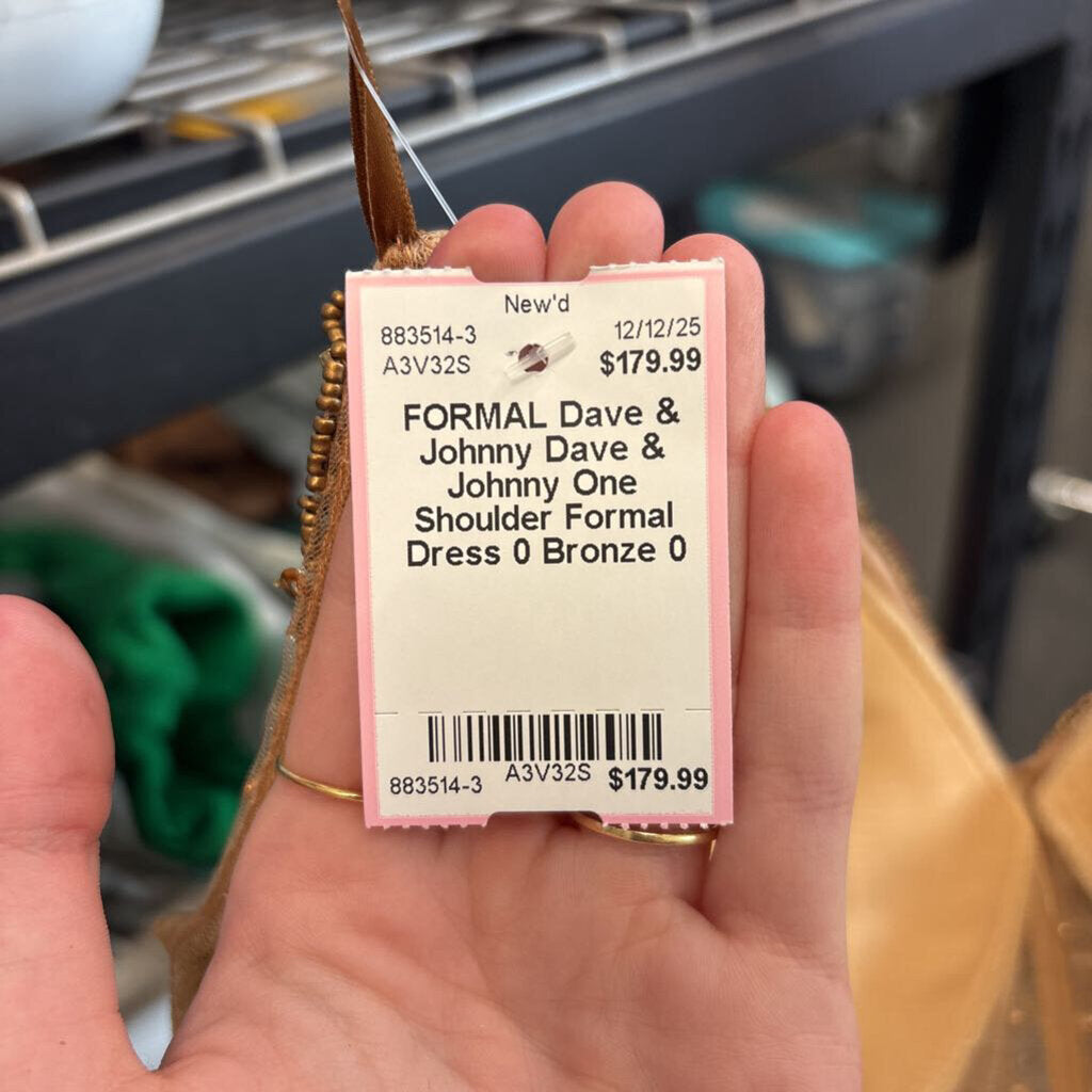 Dave & Johnny One Shoulder Formal Dress 0