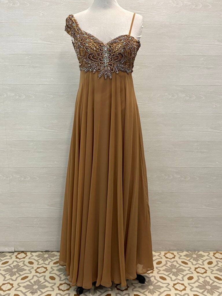 Dave & Johnny One Shoulder Formal Dress 0