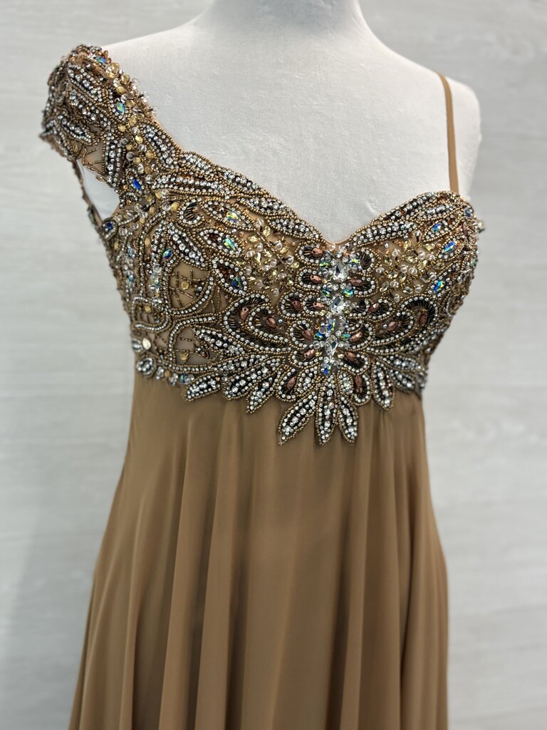 Dave & Johnny One Shoulder Formal Dress 0