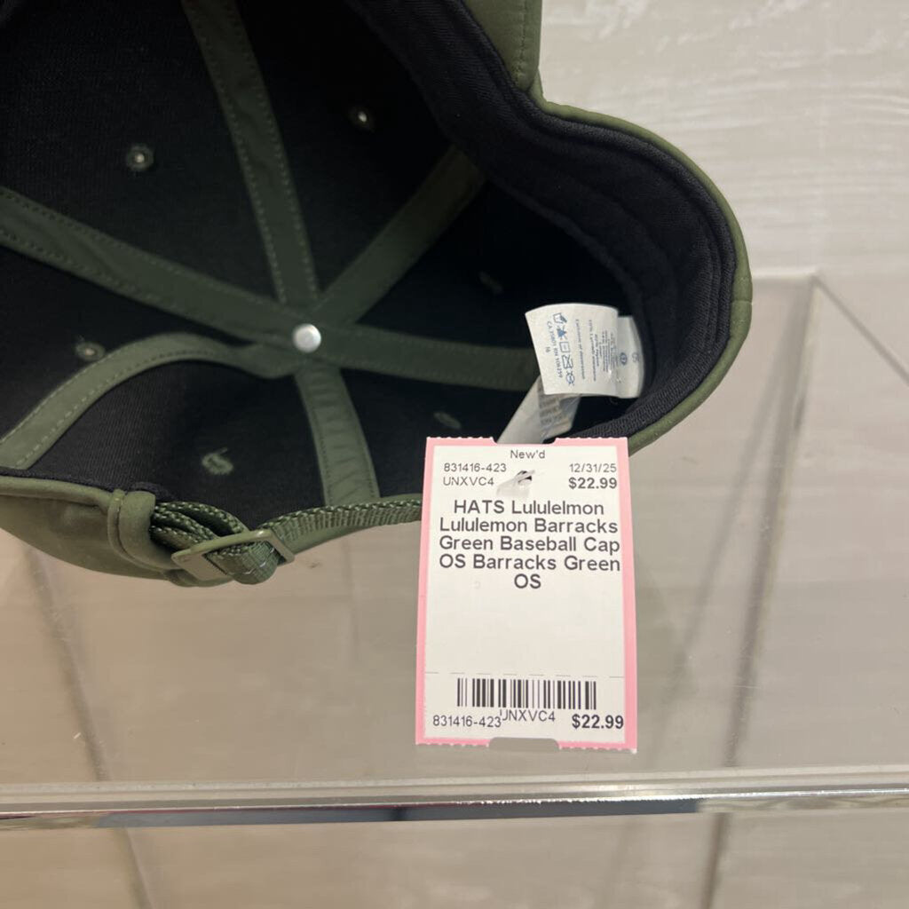 Lululemon Barracks Green Baseball Cap OS