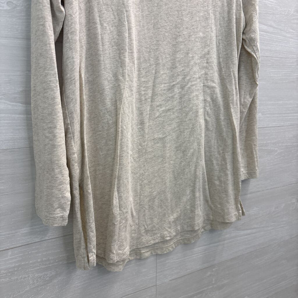 J Jill Beige Long Sleeve Turtleneck Top Small