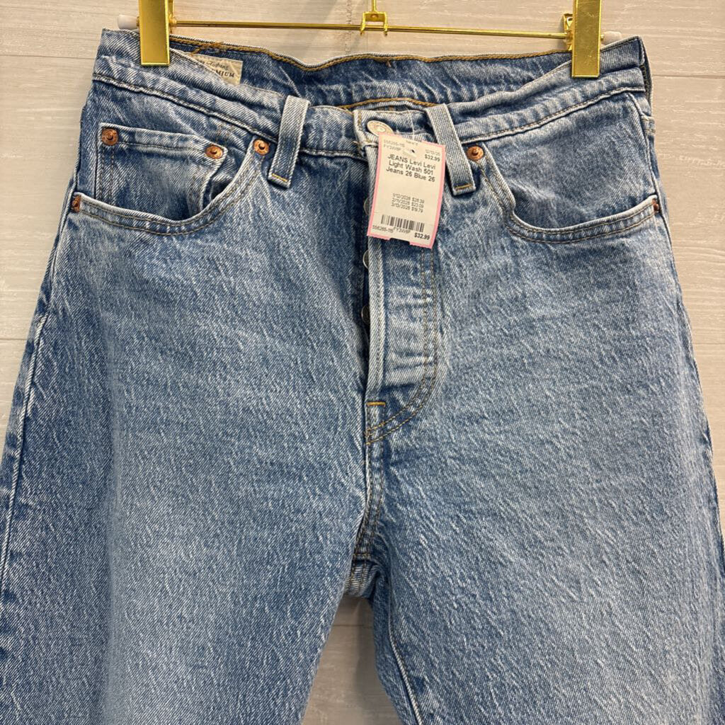 Levi Light Wash 501 Jeans 26