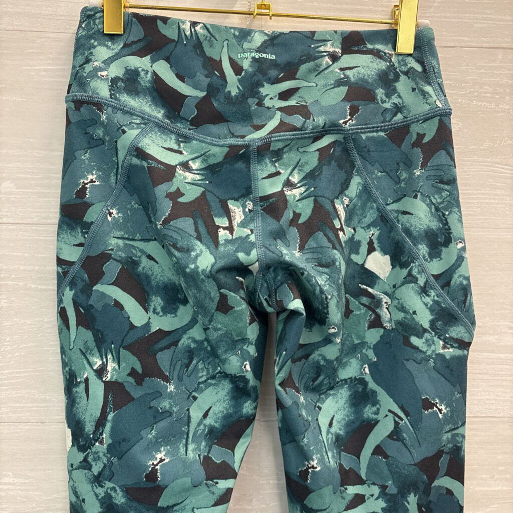 Patagonia Green Print Leggings Small
