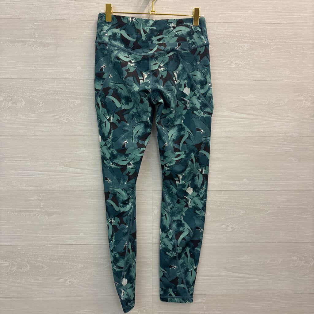 Patagonia Green Print Leggings Small