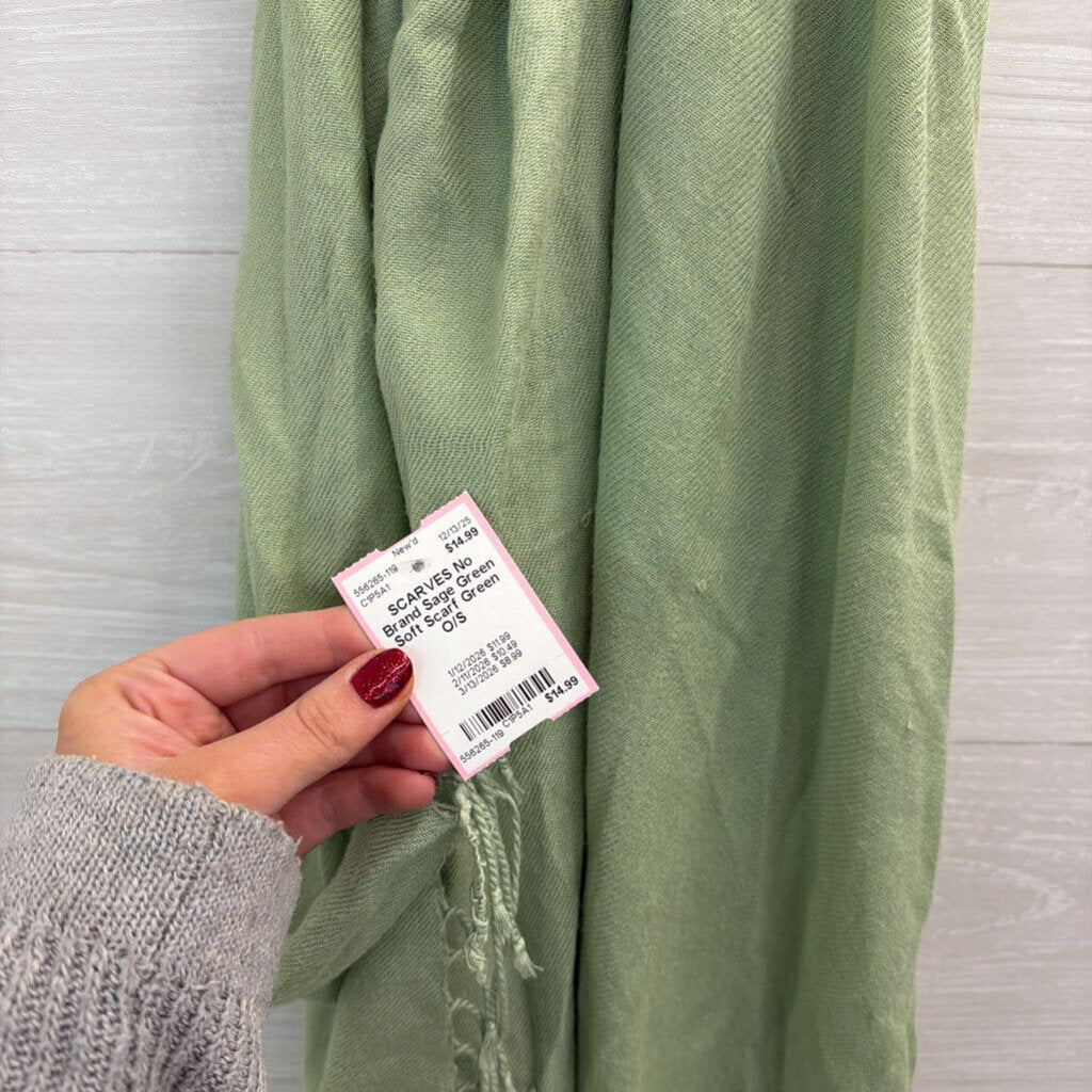 Sage Green Soft Scarf