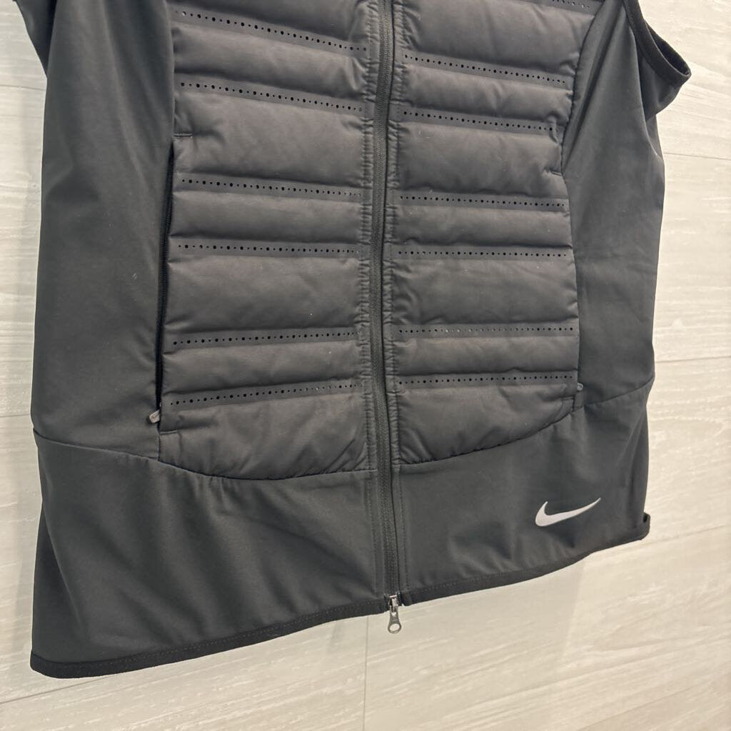 Nike Black Aeroloft Running Insulation Zip Up Vest Medium