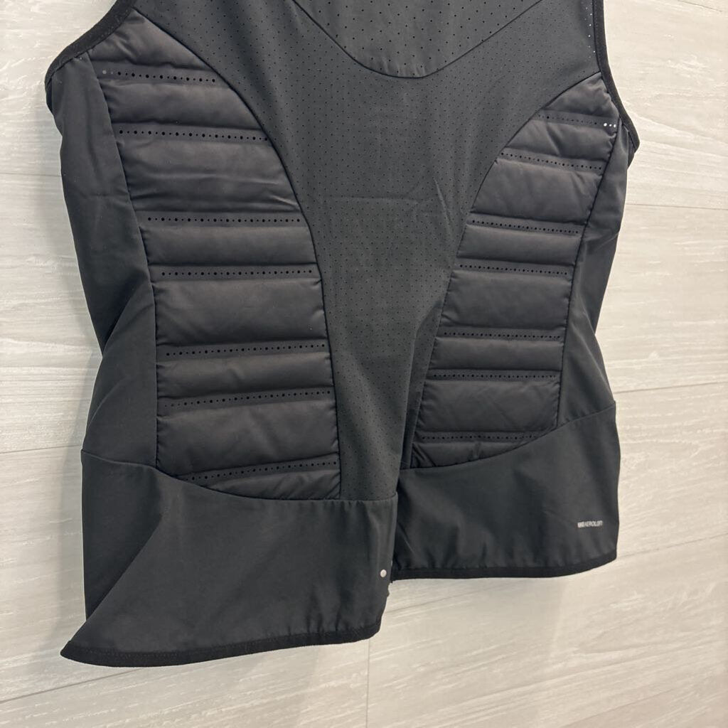 Nike Black Aeroloft Running Insulation Zip Up Vest Medium
