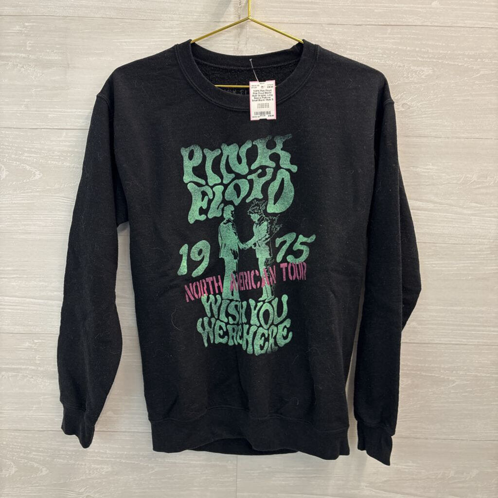 Pink Floyd Black/ Multi Graphic Long Sleeve Pullover Small