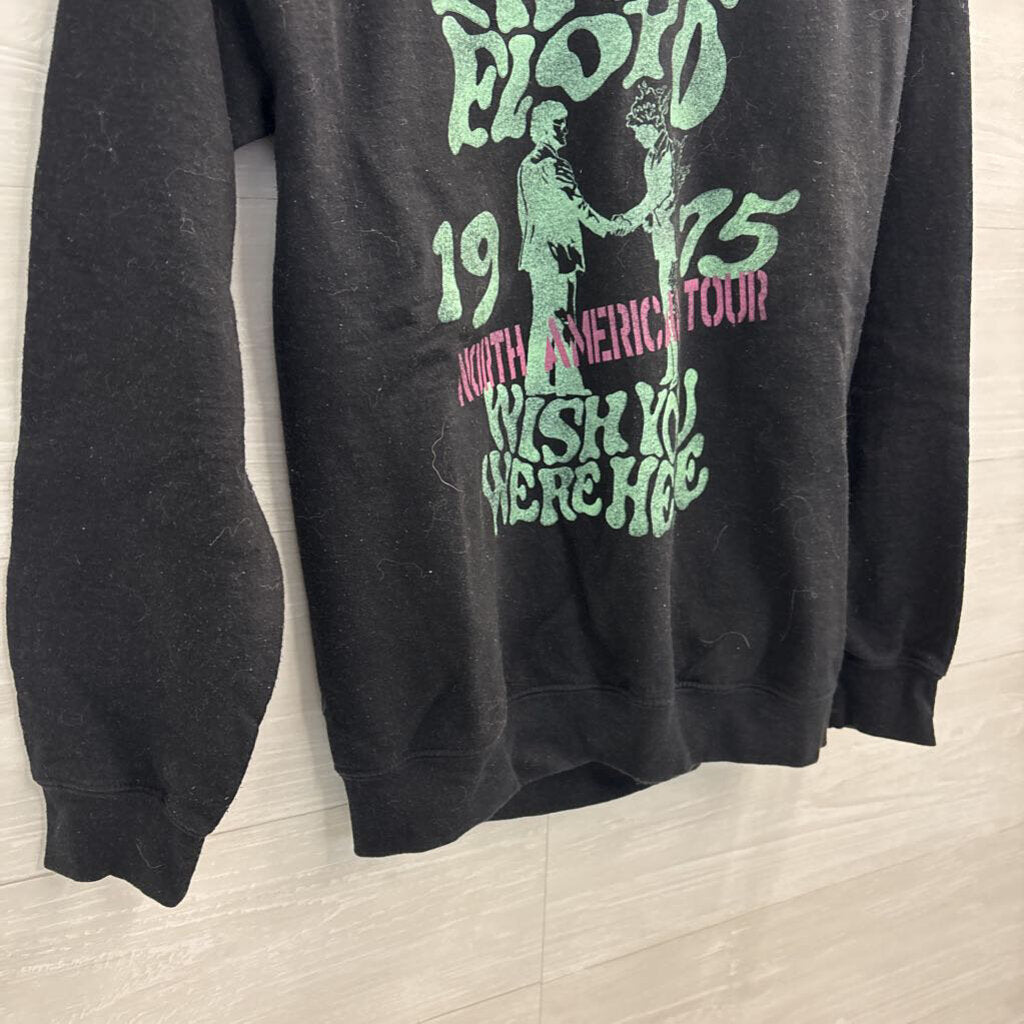 Pink Floyd Black/ Multi Graphic Long Sleeve Pullover Small