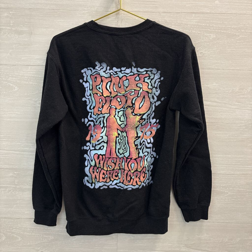 Pink Floyd Black/ Multi Graphic Long Sleeve Pullover Small