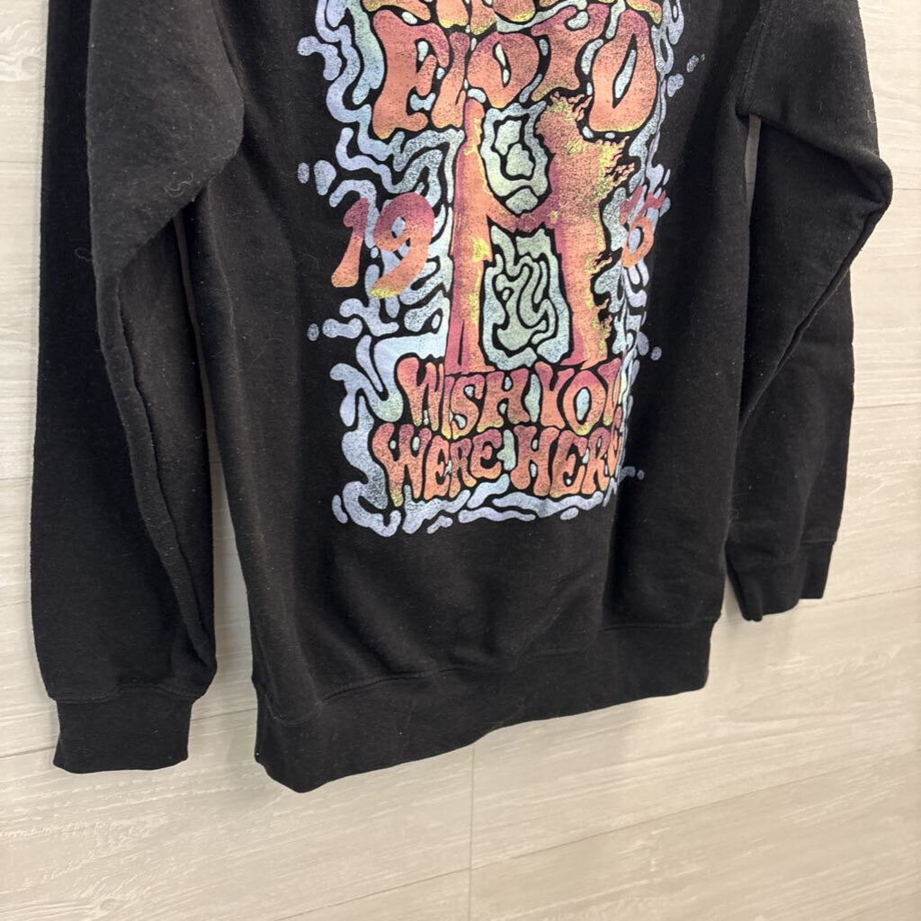 Pink Floyd Black/ Multi Graphic Long Sleeve Pullover Small