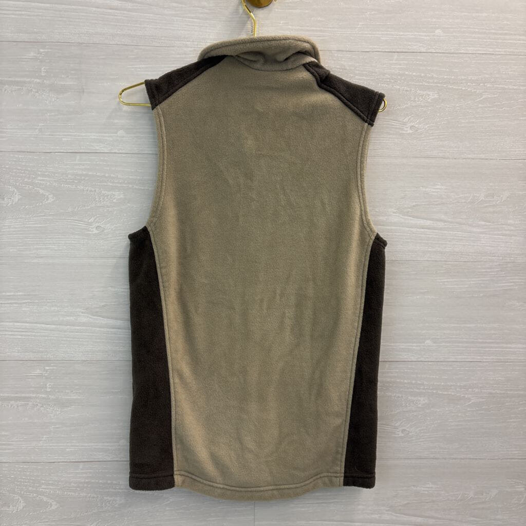 Columbia Green Soft Fleece Zip Up Vest Small