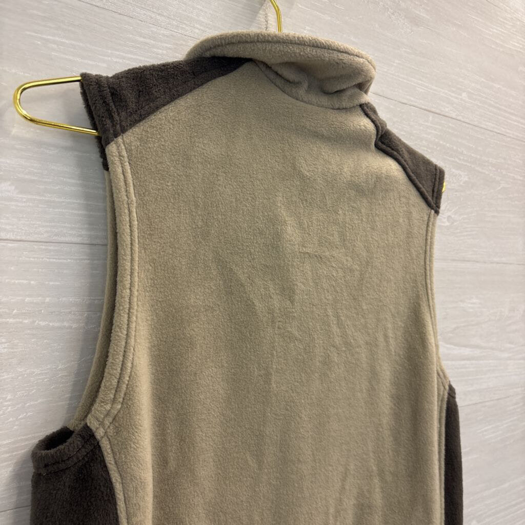 Columbia Green Soft Fleece Zip Up Vest Small