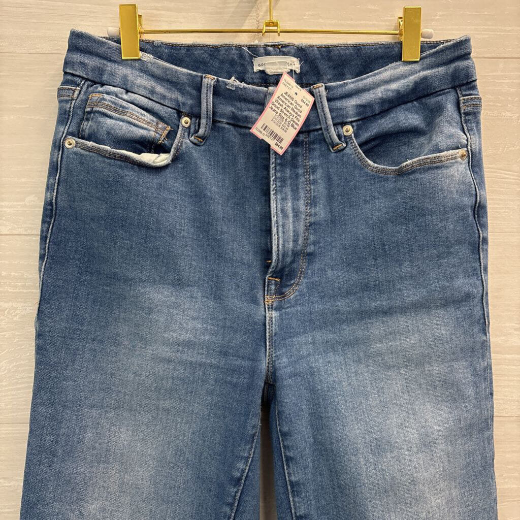 Good American Medium Wash Always Fits Good Stretch Denim Jeans Size 6-12