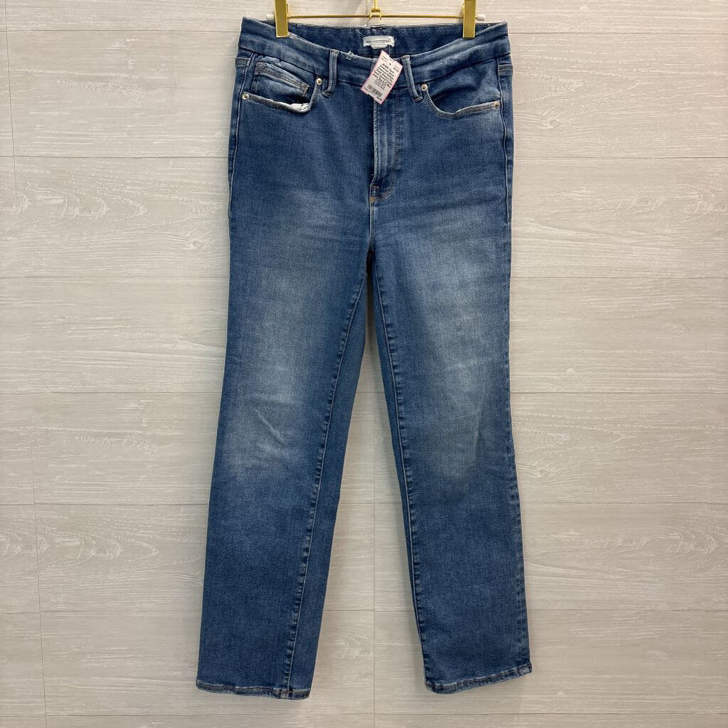 Good American Medium Wash Always Fits Good Stretch Denim Jeans Size 6-12