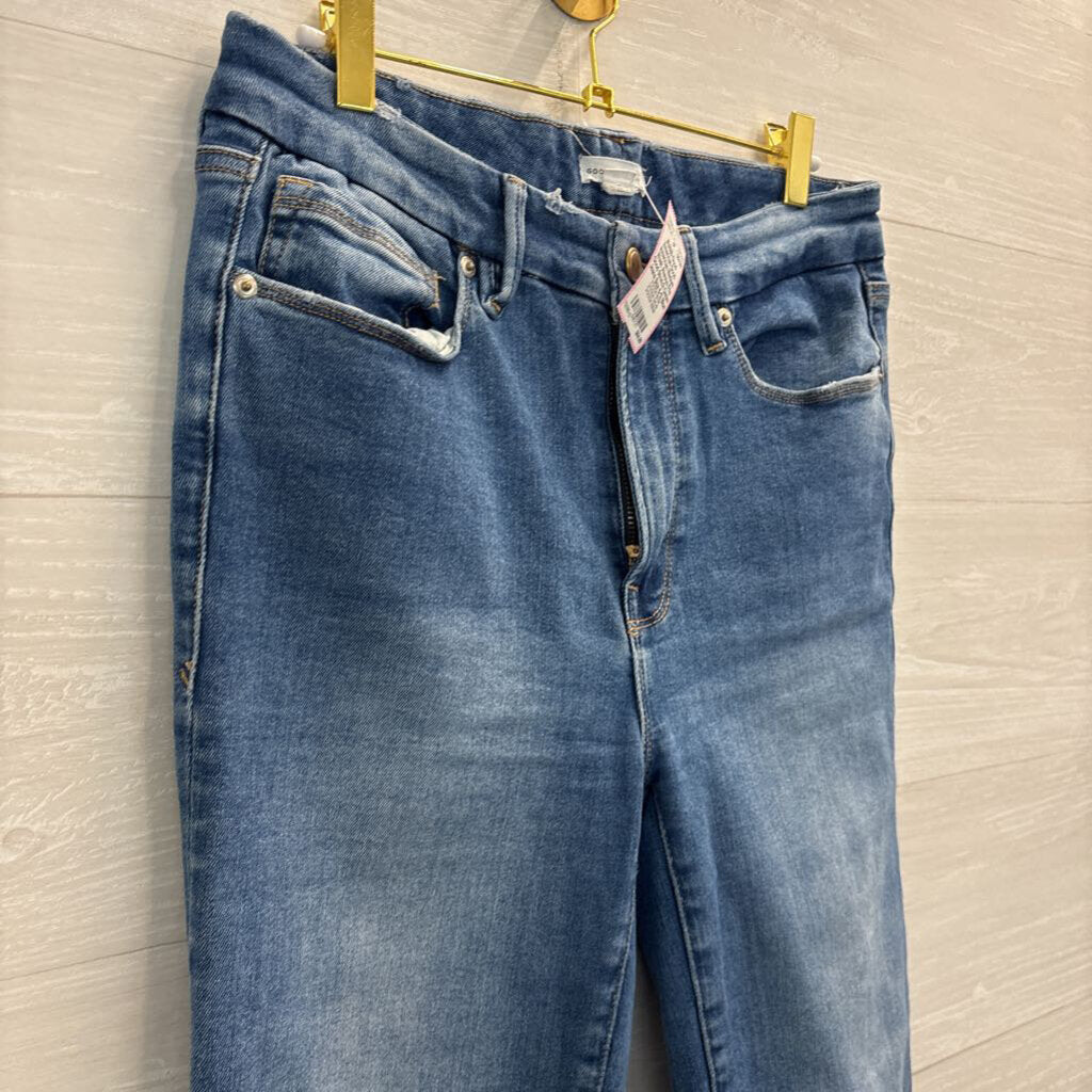 Good American Medium Wash Always Fits Good Stretch Denim Jeans Size 6-12