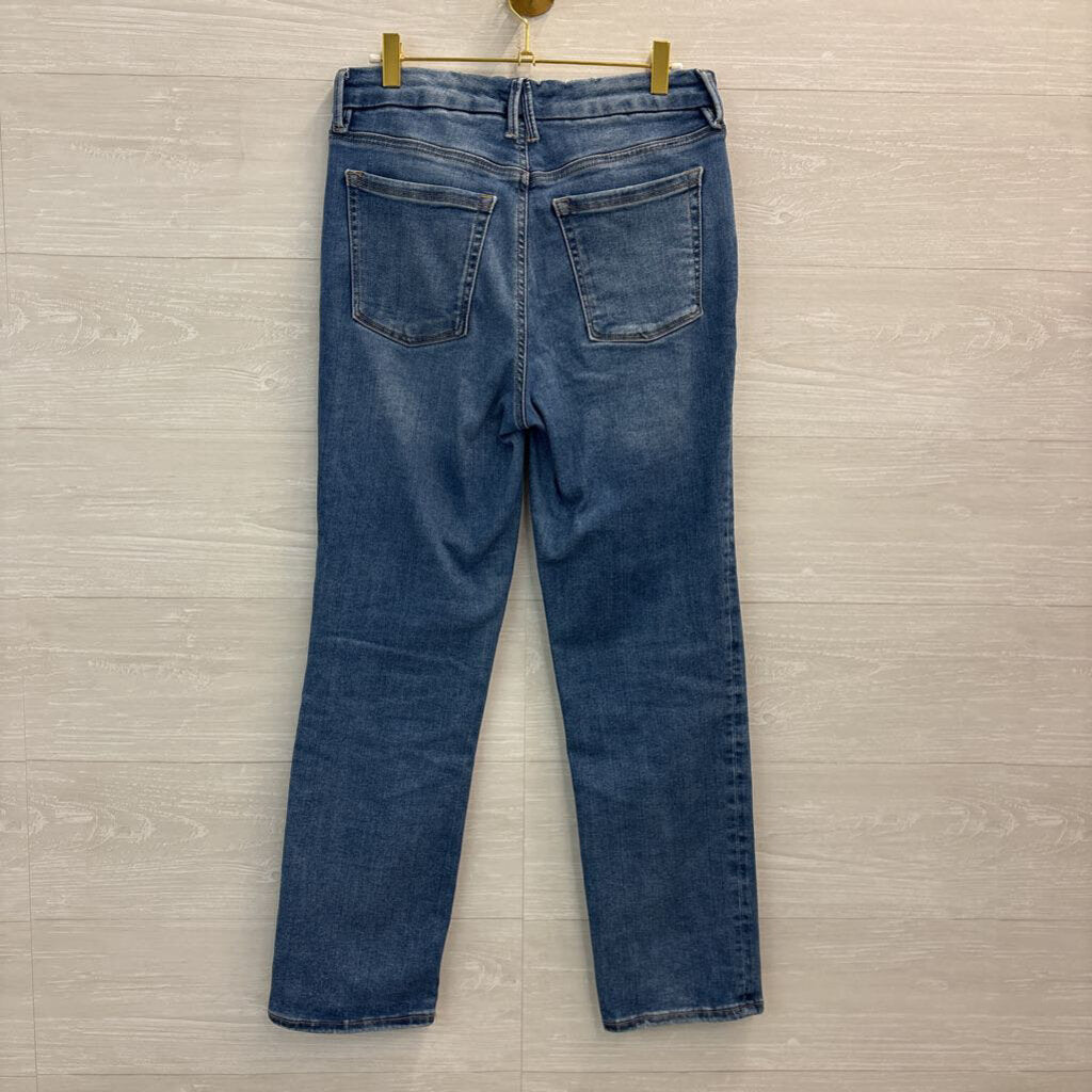 Good American Medium Wash Always Fits Good Stretch Denim Jeans Size 6-12