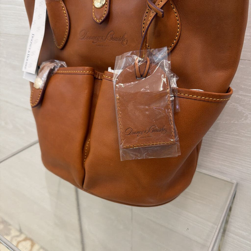 Dooney and Bourke Brown Florentine Leather Bucket Purse