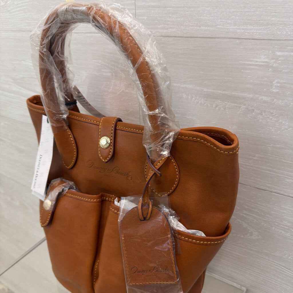 Dooney and Bourke Brown Florentine Leather Bucket Purse