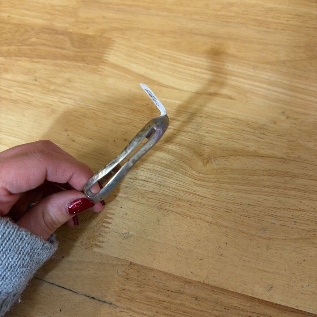 Lucky Brand Hammered Silver Bangle Bracelet