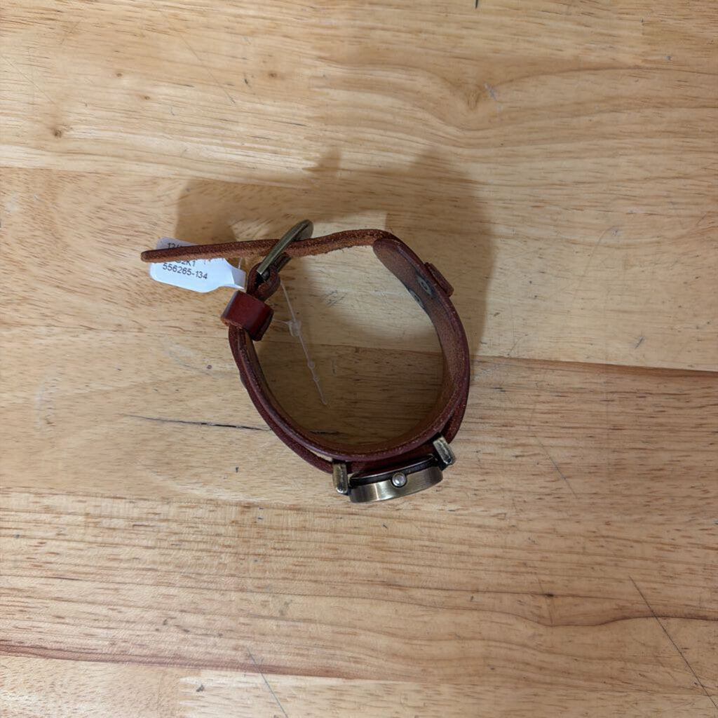 Brown Leather Thick Band Watch