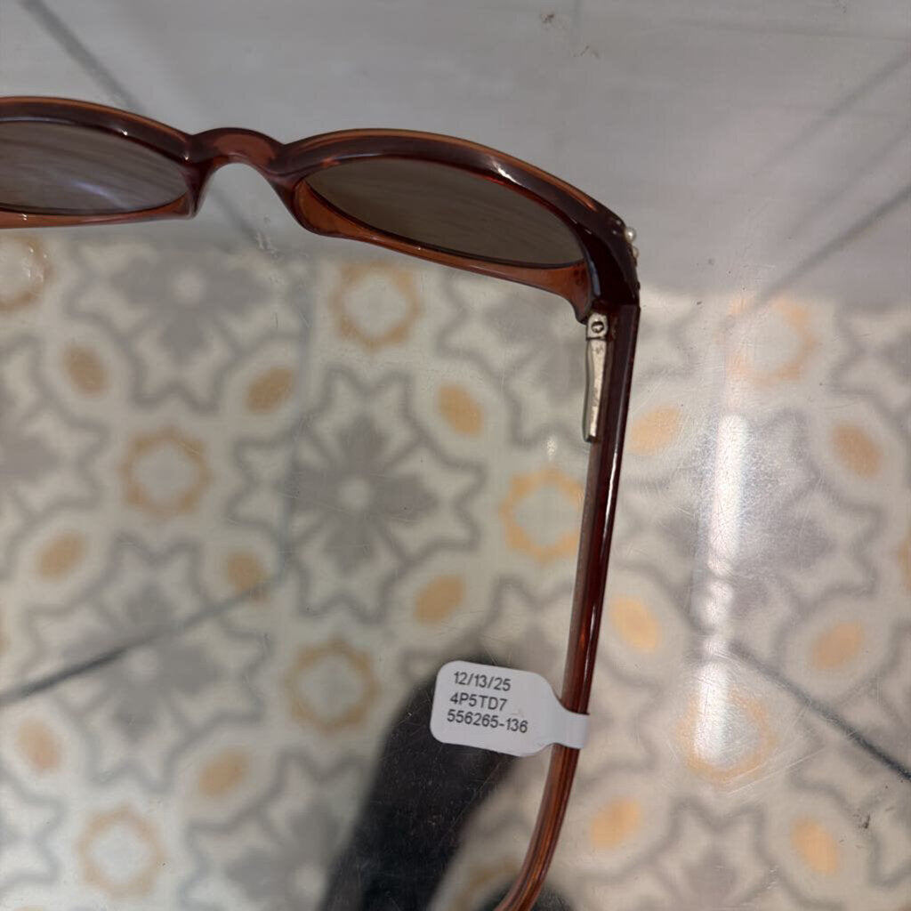 Fossil Brown Embellished Dazzler Sunglasses