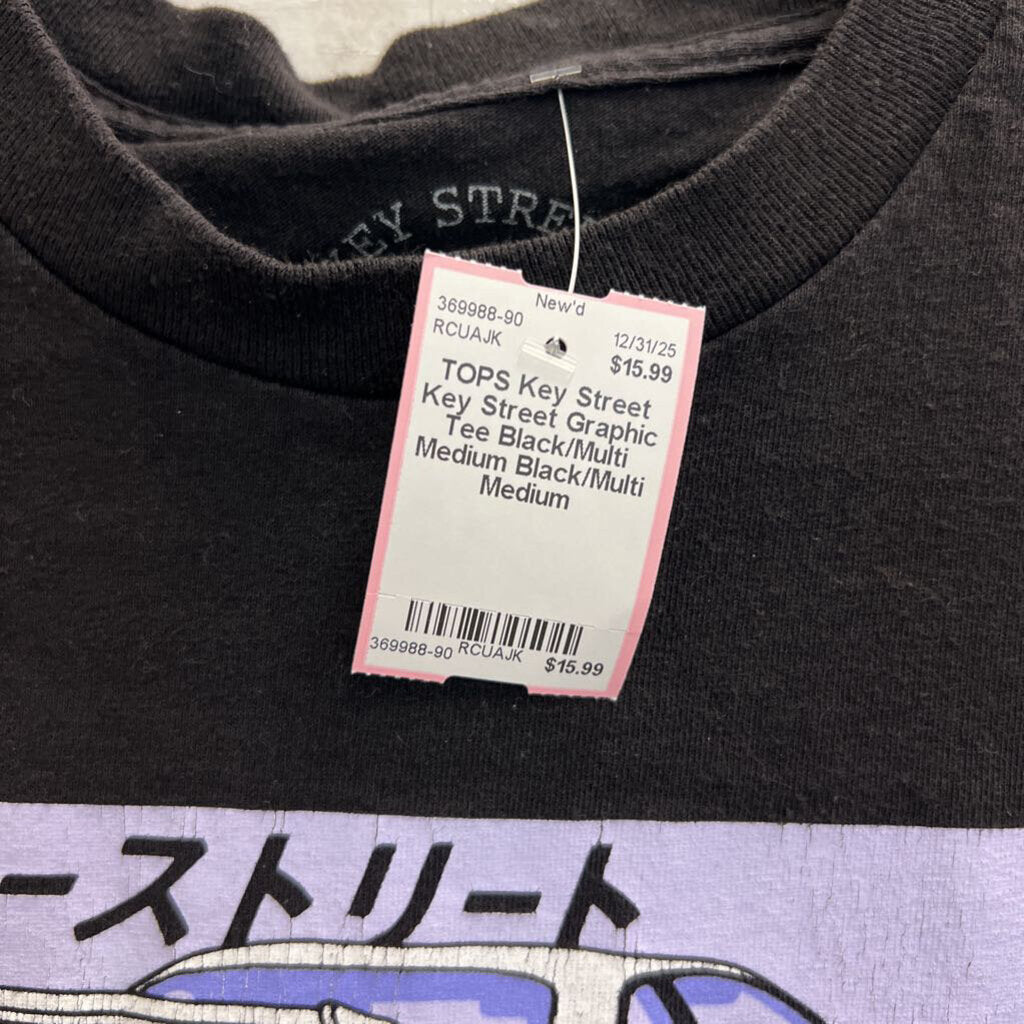 Key Street Graphic Tee Black/Multi Medium