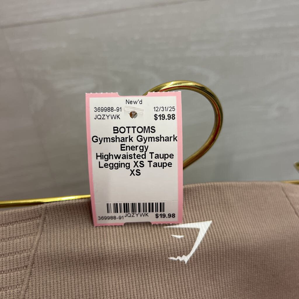 Gymshark Energy Highwaisted Taupe Legging XS