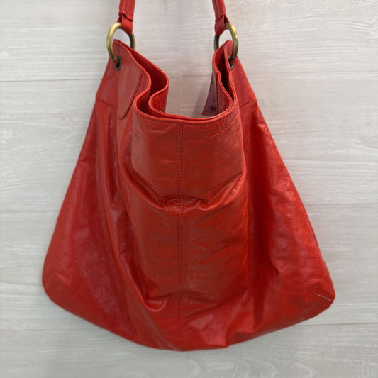 Latico Red Leather Shoulder Hobo Purse