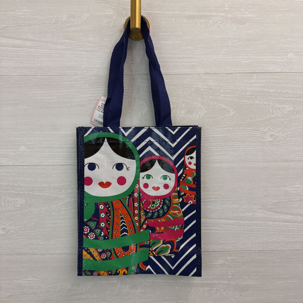 Vera Bradley Blue/ Multi Print Small Market Tote