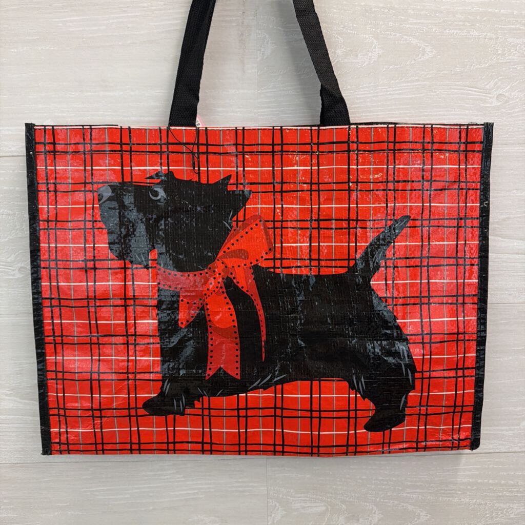 Vera Bradley Red/ Black Scottie Dog Large Market Tote