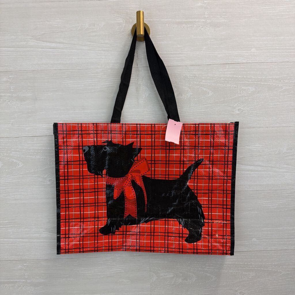 Vera Bradley Red/ Black Scottie Dog Large Market Tote