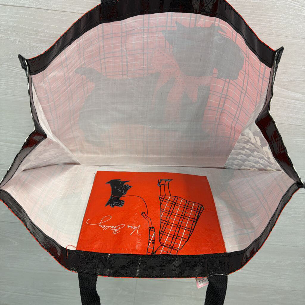 Vera Bradley Red/ Black Scottie Dog Large Market Tote