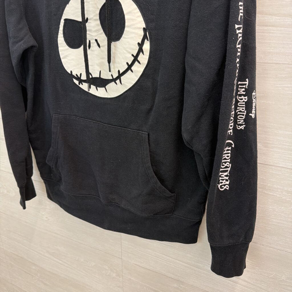 Disney Black/ White The Nightmare Before Christmas Graphic Hoodie Medium