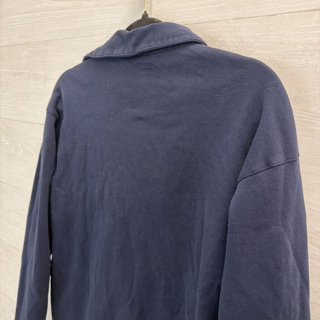 Lands End Navy Long Sleeve Top Medium