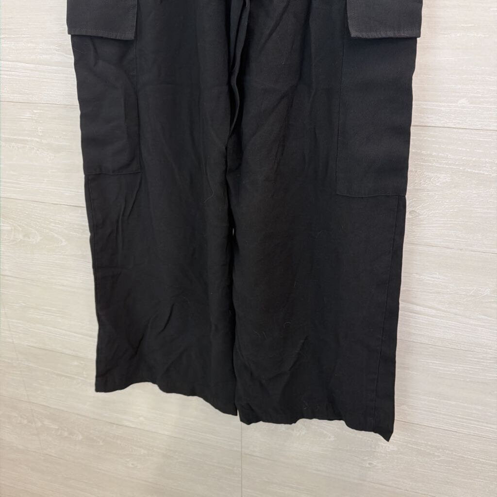WAYF Black Wide Leg Side Pocket Pants Medium