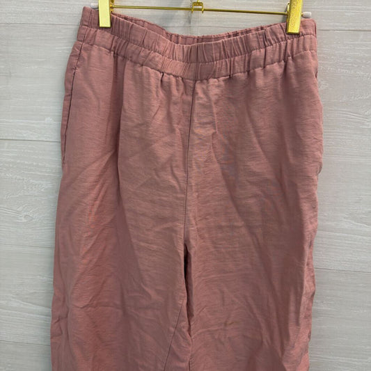 Zara Cuffed Hem Pull On Pants Medium