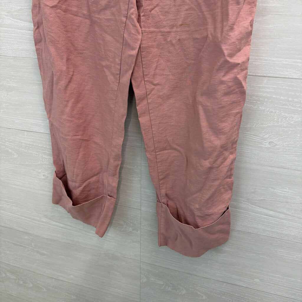 Zara Cuffed Hem Pull On Pants Medium