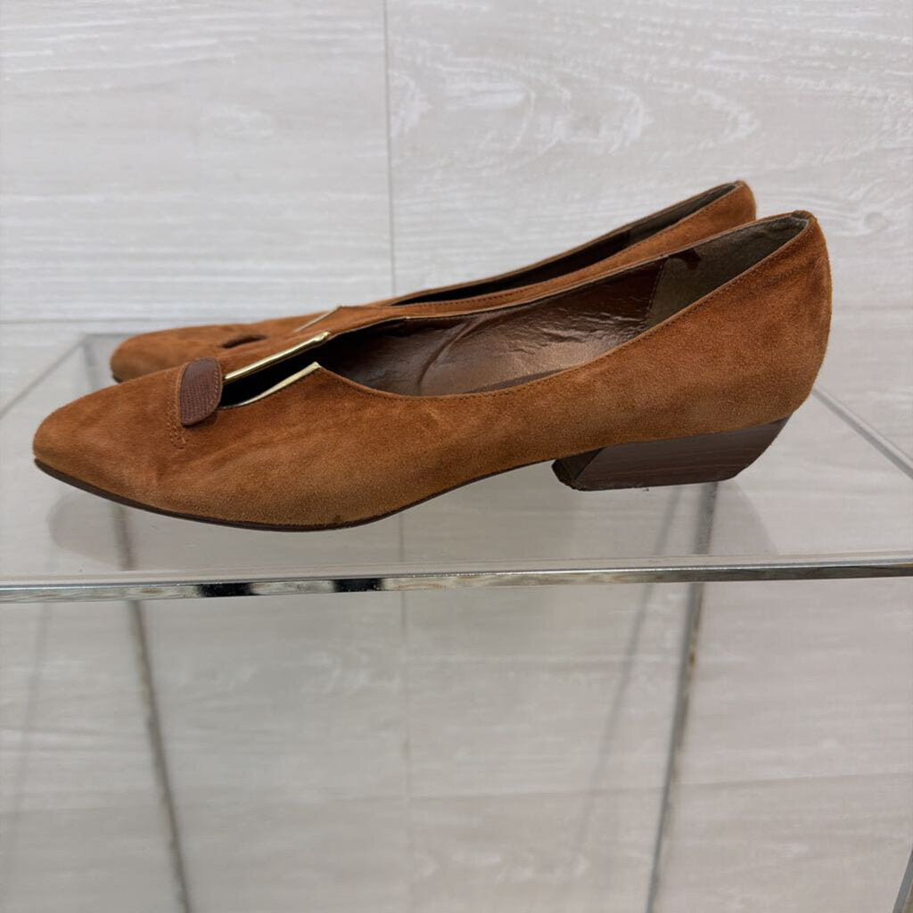 Vintage Bandolino Brown Suede Slip On Shoes8