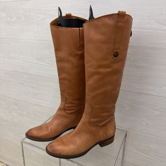 Sam Edelman Tall Brown Leather Boots 8.0