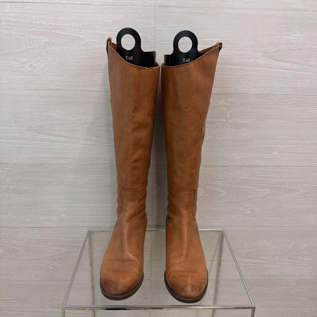 Sam Edelman Tall Brown Leather Boots 8.0